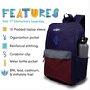 image:imageLONECONE School Kids Backpacks for Girls amp Boys Cute Toddler Backpack for Girls amp Boys wLaptop Sleeve  Kids Laptop Backpack 17 tall  BlueMaroon