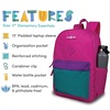 image:imageLONECONE School Kids Backpacks for Girls amp Boys Cute Toddler Backpack for Girls amp Boys wLaptop Sleeve  Kids Laptop Backpack 17 tall  PinkTealPurple