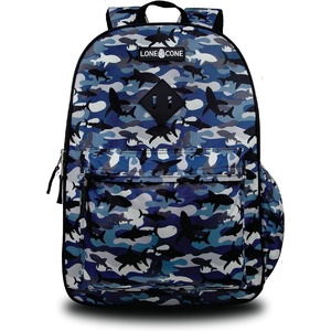 image:imageLONECONE School Kids Backpacks for Girls amp Boys Cute Toddler Backpack for Girls amp Boys wLaptop Sleeve  Kids Laptop Backpack 17 tall  Shark Shadows Camo