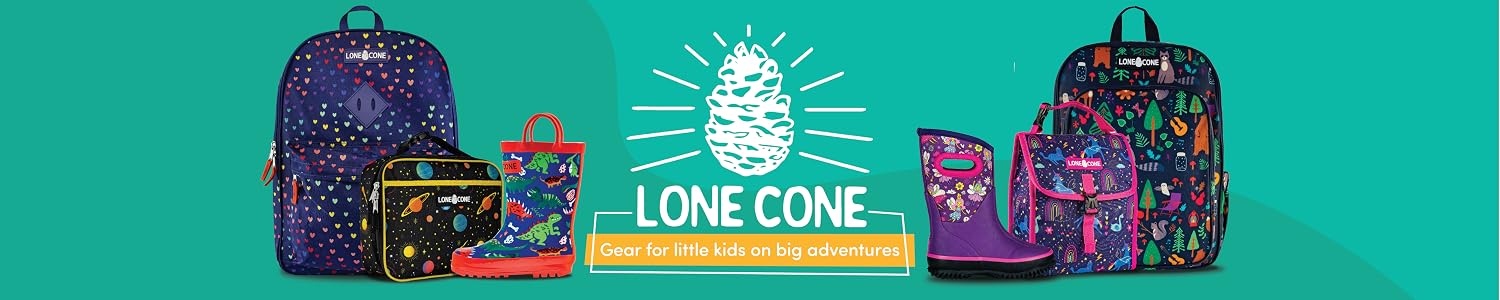 LONECONE – Kids Rain Boots, Mud Boots & Matte Rain Boots for Toddlers and Kids | Easy-On Handles, Fun Patterns, Natural Rubber